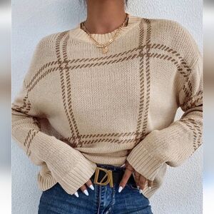 Adorable Plaid Sweater